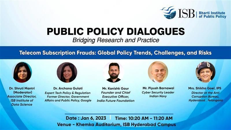 Public Policy Dialogues, Bridging Research & Practice, ISB